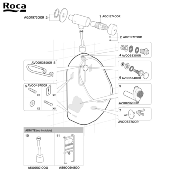 ROCA A506501000 - Raccord coudé pour urinoir.