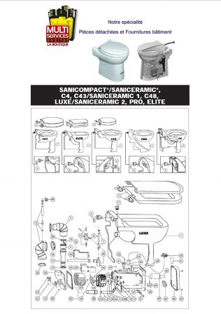 SFA Compact WC avec broyeur