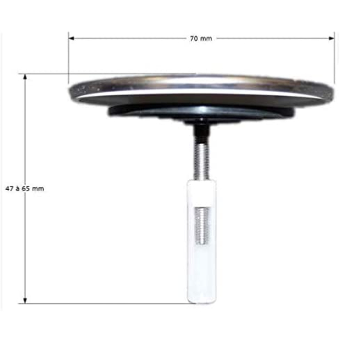 NICOLL 0411916 DVAB - Clapet Recouvrant vidage baignoire.