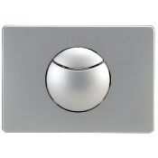 PR-NICOLL 0709255 Plaque de commande ROMA  cble, double volume chrome mat.