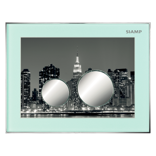 SIAMP 31 1993 10 Plaque de commande Double Volume Reflet 360  Personnalisable/Touches Brillantes.