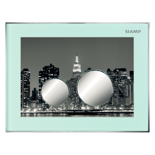 SIAMP 31 1983 10 Plaque de commande Double Volume Reflet 360. Personnalisable/Touches Mat.