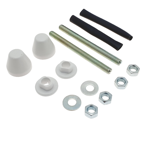 ROCA AV0024400R KIT DE FIXATION CUVETTE (TIGES FILETEES + ECROUS + RONDELLES + CACHES) PROFIX/N-FIX