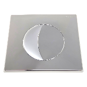 SIAMP 31 1817 10 Plaque de Commande Double Volume Moon Chrom Brillant.