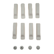SIAMP 41 2135 07 Set de 8 Amortisseurs + 4 Tampons pour Abattant Menton/Anti Contact.