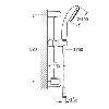GROHE 27926000 Tempesta 100 Ensemble de douche complet 2 jets.