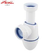 NICOLL 0201283 EASYPHON - BM242 - Siphon de lavabo bi-matière à culot - 1"1/4 - Ø 40 mm.