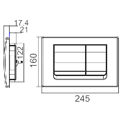 REGIPLAST 172B COMMANDE DOUBLE DEBIT  BLANCHE