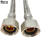 ROCA AG0096509R KIT 2 FLEXIBLES D'ALIMENTATION A CLIPSER D10X3/8" Longueur 600 mm.