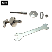 ROCA AI0022600R INSPIRA/MERIDIAN/THE GAP - KIT DE FIXATIONS CHROMÉ POUR ABATTANT WC.