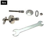 ROCA AI0022600R INSPIRA/MERIDIAN/GAP - KIT DE FIXATIONS CHROMÉ POUR ABATTANT WC.