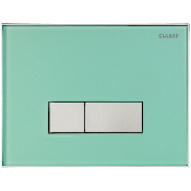 SIAMP 31 1932 10 Plaque de commande Double Volume Reflet 90. Dépoli Vert/Touches Mat.