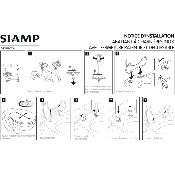 SIAMP 10 0059 78 Charnières pour abattant Estérel Optimum.