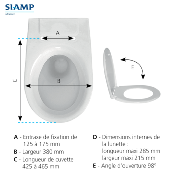 SIAMP 95 8214 10 Abattant WC Vallauris Premium.