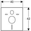 GEBERIT 156.050.00.1 Set d'isolant phonique WC ou Bidet suspendu.