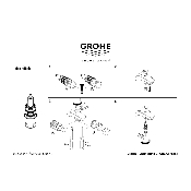 GROHE 65655000 Inverseur bain douche Grohtherm Eurosmart Eurostyle, etc