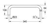 GROHE 14014000 Bras pour colonne de douche de douche RAINSHOWER Chromé.