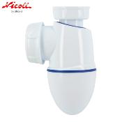 NICOLL 0201283 EASYPHON - BM242 - Siphon de lavabo bi-matière à culot - 1"1/4 - Ø 40 mm.