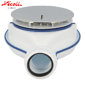 NICOLL 0205800 Bonde receveur de douche TURBOFLOW®-XS Magnetech®, Ø 90 mm, sortie Ø 40 mm