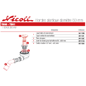 NICOLL 0411388 DTB60-Capot ABS chromé brillant pour TB60 - TB61.