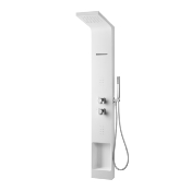 PR-ROCA A5A978BC00 ETERNAL. Colonne de douche hydromassage thermostatique. Surfex® ultra blanc mat.