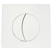 SIAMP 31 1815 10 Plaque de Commande Double Volume Moon Blanche.