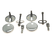 PR-SIAMP 41 1152 00 Charnières Déclic Métal pour Abattant WC. Fixation par le dessus .