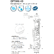 SIAMP 32 4900 10 OPTIMA 49 Mécanisme de chasse double volume.