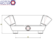ADRIEN RIQUIER 05925 MELANGEUR DE DOUCHE 80 MM