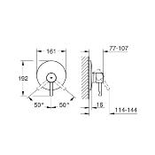 GROHE 19286000 Façade pour mitigeur ESSENCE monocommande.