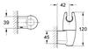 GROHE 28401000 Support mural pour douchette, orientable, MOVARIO, chromé.