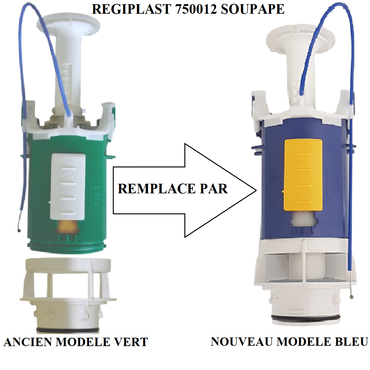 Vente de pièces détachées pour les sanitaires Regiplast