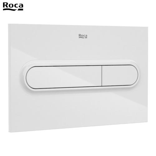 ROCA A890195000 IN-WALL  PL1. Plaque de commande double chasse, Blanche.