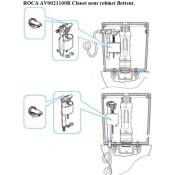 ROCA AV0021100R Clapet pour robinet flotteur.