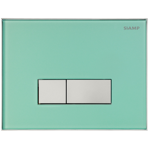 SIAMP 31 1932 10 Plaque de commande Double Volume Reflet 90. Dépoli Vert/Touches Mat.