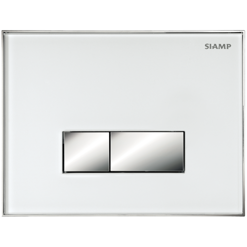 SIAMP 31 1964 60 Plaque de commande REFLET 90 - INGENIO -  Blanche/Touches Brillantes.