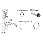 SIAMP KIT Joints d'alimentation et d'évacuation Bâti-Support.