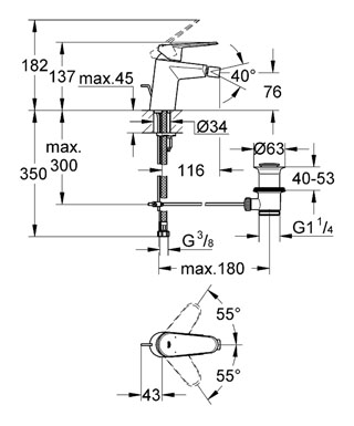 GROHE_33244002_Mitigeur_bidet_EURODISC_Cosmopolitan_monocommande_chrome_Schema_Cote.jpg