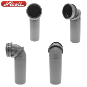 NICOLL UPORSBAT-Pipe orientable D90 mm pour bâti-supports.