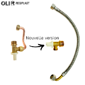 PR-REGIPLAST 620010 ROBINET D' ARRÊT + TUBULURE. POUR EUROFUTURA 600-620 APRÈS 2000.