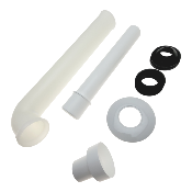 REGIPLAST KIT215453 TUBE DE CHASSE Ø50 À ENCASTRER AVEC JOINT , TUBE TE40 ET JOINT CUVETTE 40/55.