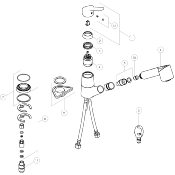 NOBILI RDO142/13CR DOUCHETTE 2 JETS CHROMÉ