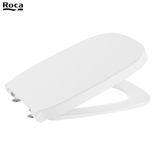 ROCA A8019D000B DEBBA SQUARE - ABATTANT WC, Blanc en SUPRALIT®.