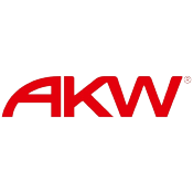 AKW 01200WH Barres d'appui en acier inoxydable et extrémités plates - blanc - 305mm