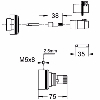 GROHE 47780000 Rallonge Rapido T. Pour thermostatique avec robinet d'arrêt.