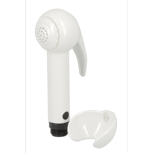NICOLL 0408060 - 307B - Douchette hygiénique Yasmine blanche G 1/2'' avec support blanc.