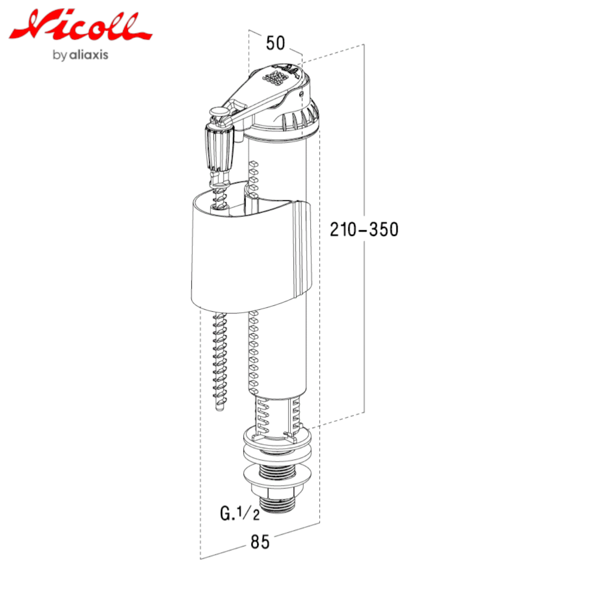 Robinet flotteur plastique silencieux EQUATION