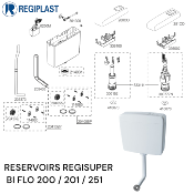 REGIPLAST 300152 SOUPAPE SIMPLE DEBIT + EMBASE ET JOINT.