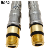 ROCA A525020309 KIT 2 FLEXIBLES D'ALIMENTATION A VISSER M10X3/8" Longueur 470 mm.