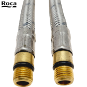 ROCA A525020409 KIT 2 FLEXIBLES D'ALIMENTATION A VISSER M10X3/8" Longueur 600 mm.